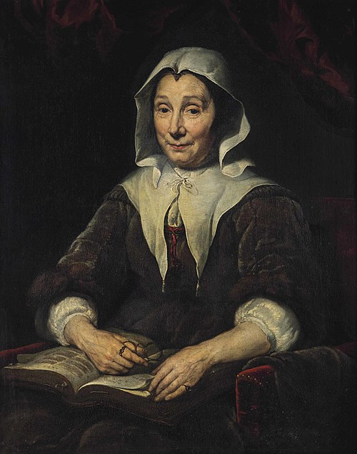Portrait of a lady, aged 68, 1675, Nicolaes Maes
