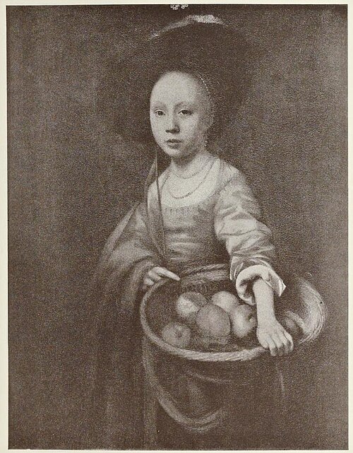 A Girl with a Basket of Apples, 1657, Nicolaes Maes