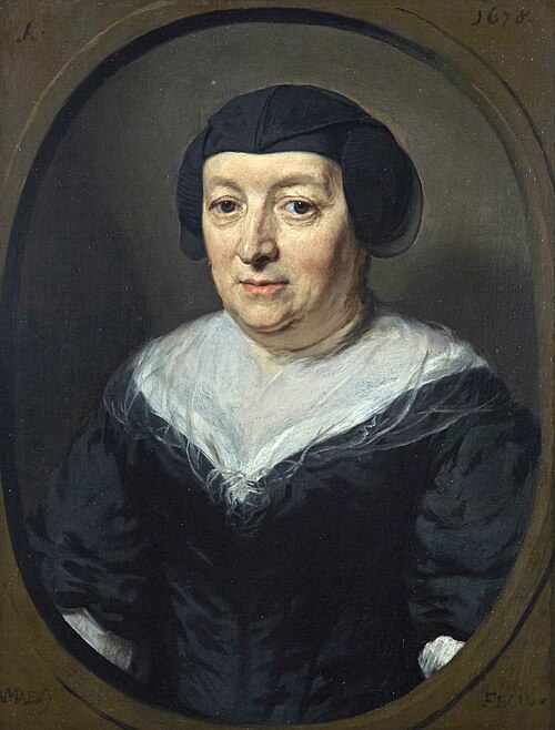 Portrait of Beatrix Snels, 1678, Nicolas Maes