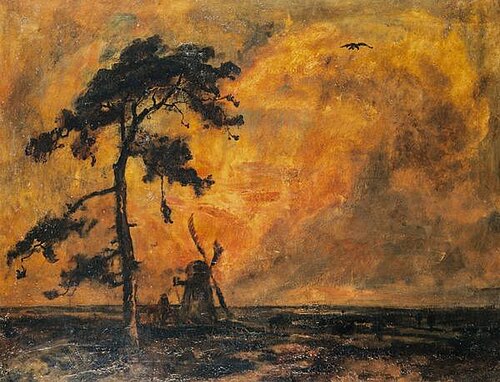 The Old Mill: Sunset, 1881, Cecil Gordon Lawson
