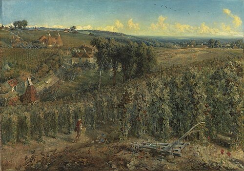 The Hop-Gardens of England, 1874, Cecil Gordon Lawson