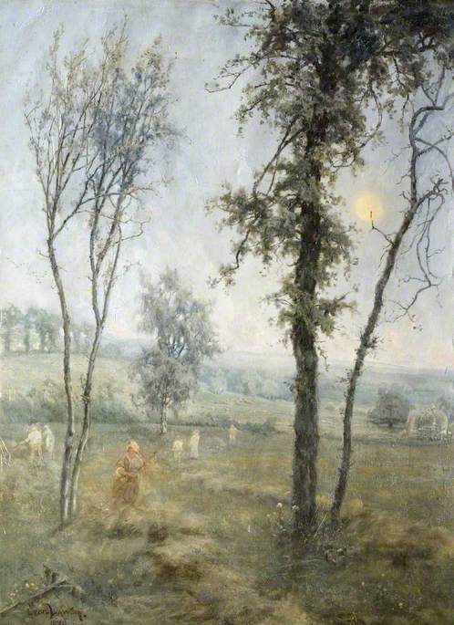 Haymaking By Moonlight, 1876, Cecil Gordon Lawson