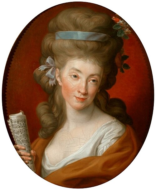 Portrait d'Izabela (Elżbieta) Potocka née Lubomirska en Polymnie., 1779, Pompeo Batoni