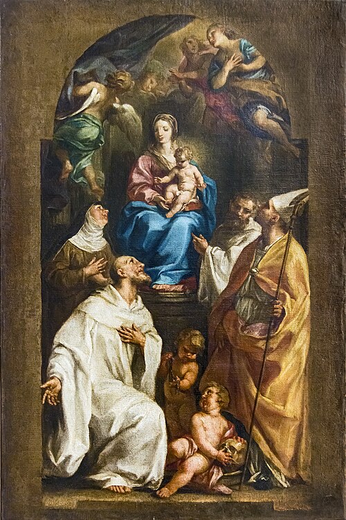 Madonne en trône et saints, 1736, Pompeo Batoni
