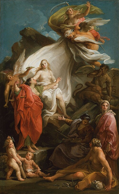 Time Unveiling Truth, 1742, Pompeo Batoni