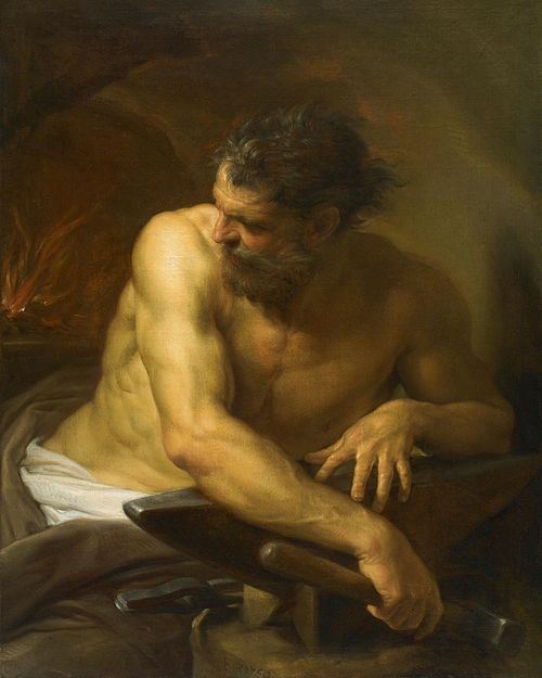 Vulcan in his Forge, 1750, Pompeo Batoni