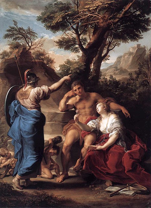 Hercule à la croisée des chemins, 1748, Pompeo Batoni