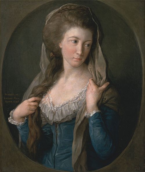 Portrait of a Woman, traditionally identified as Margaret Stuart, Lady Hippisley, 1785, Pompeo Batoni