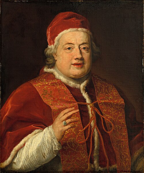 Bust-length portrait of Pope Clement XIII, 1772, Pompeo Batoni