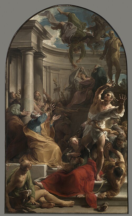 The Fall of Simon Magus, 1745, Pompeo Batoni