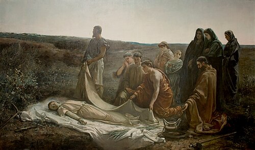 Burial of Santa Leocadia, 1887, Cecilio Pla