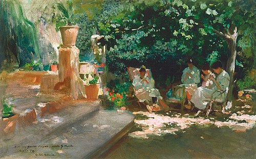 Ladies in the Garden, 1910, Cecilio Pla