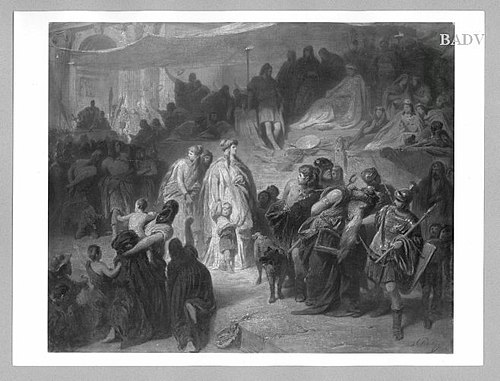 Thusnelda als Gefangene des Germanicus, 1863, Karl von Piloty