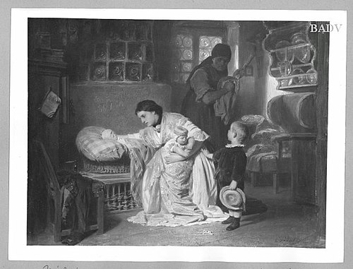 Family - scene, 1851, Karl von Piloty
