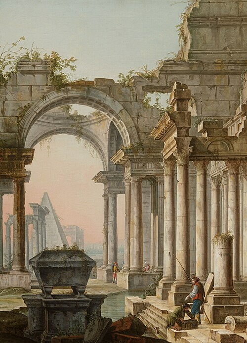 Capriccio with Ruins, 1750, Pietro Bellotti