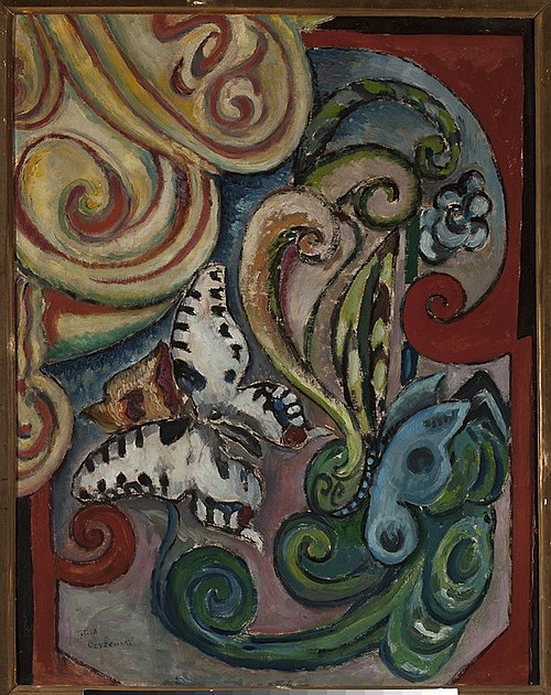 Flowers and butterflies, 1921, Tytus Czyżewski