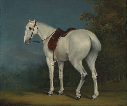A Lady's Grey Hunter, 1806, Jacques-Laurent Agasse