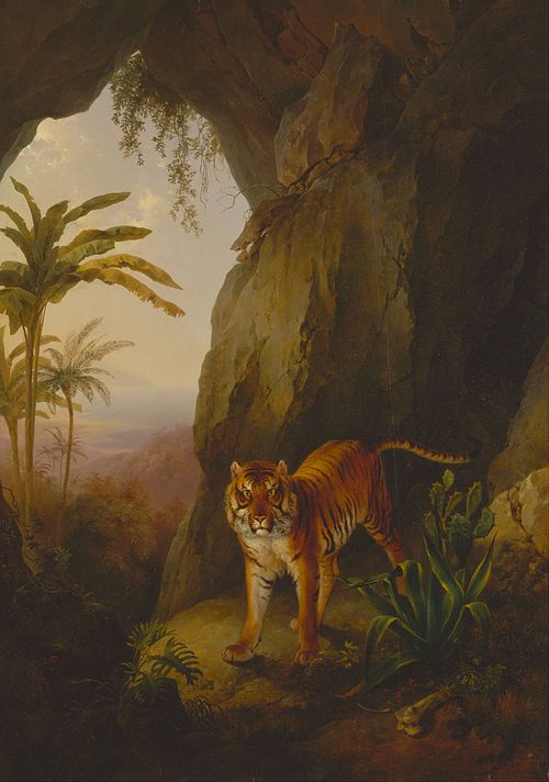 Tiger in a Cave, 1814, Jacques-Laurent Agasse