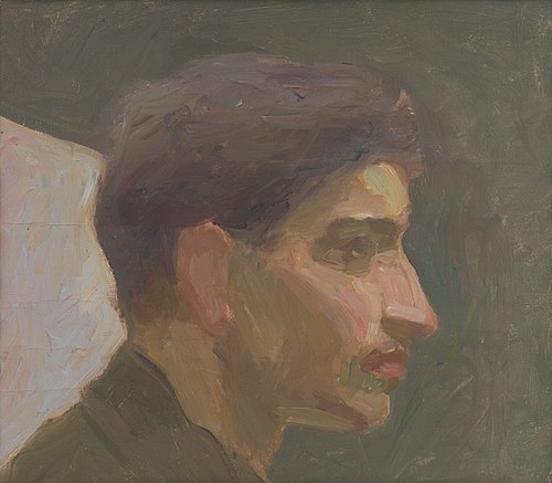 Head Study of a Young Man, 1895, Eduard Putra