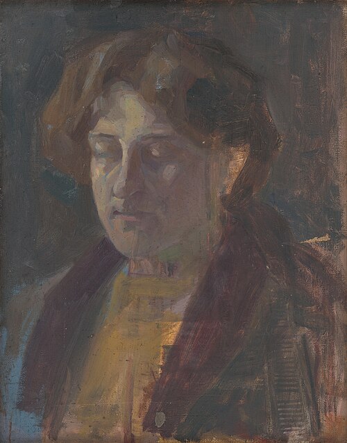 Portrait of a Woman with Half-Closed Eyes, 1900, Eduard Putra