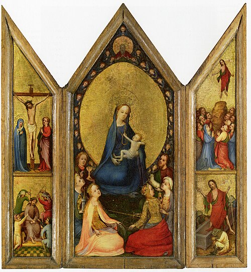Triptych of the Madonna with Saints, , Maître de la Véronique