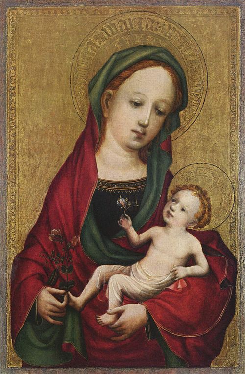 Our Lady with the Pea Blossom, 1410, Master of Saint Veronica