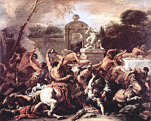 Fight of the Centaurs and Lapiths, 1715, Sebastiano Ricci