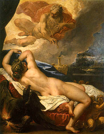 Jupiter and Semele, 1695, Sebastiano Ricci