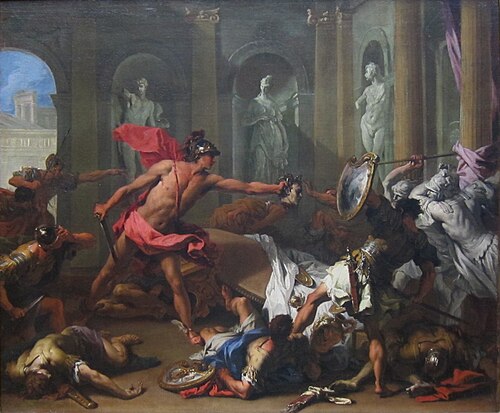 Perseo affronta Fineo con la testa di Medusa, , Sebastiano Ricci