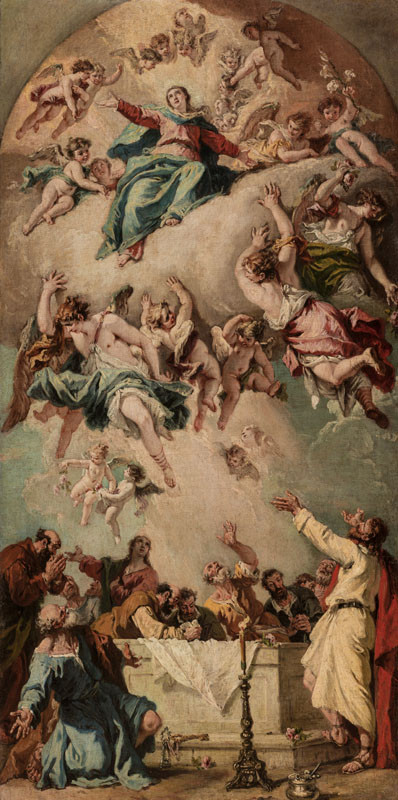 Assumption of the Virgin Mary, 1733, Sebastiano Ricci