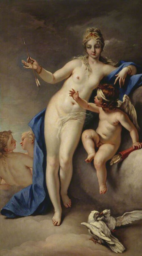 Venus and Cupid, 1712, Sebastiano Ricci