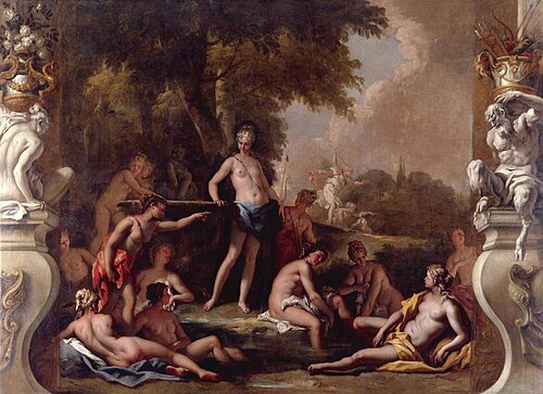 Diana and Her Nymphs Bathing, 1714, Sebastiano Ricci
