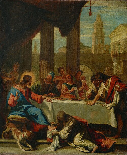 La cena in casa di Simone, 1725, Sebastiano Ricci