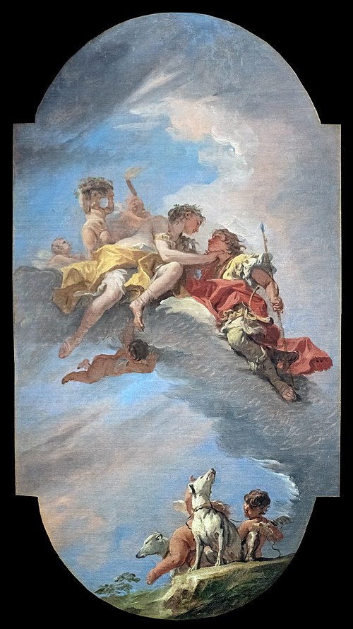 Vénus et Adonis, 1706, Sebastiano Ricci
