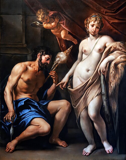 Hercule et Omphale, 1750, Sebastiano Ricci
