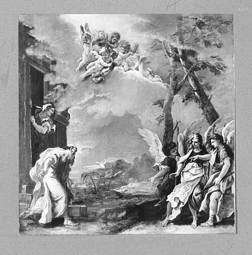 Abraham et les trois anges, 1695, Sebastiano Ricci