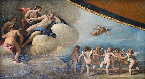 Venus Surrounded by Nymphs Observing a Dance of Cupids, 1716, Sebastiano Ricci