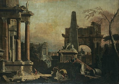 A Capriccio of Classical Rome, 1720, Sebastiano Ricci