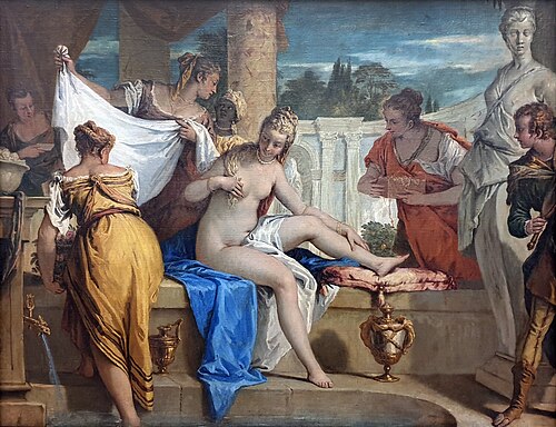 Bathsheba at her bath, 1725, Sebastiano Ricci