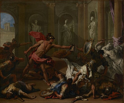 Perseus Confronting Phineus with the Head of Medusa, 1705, Sebastiano Ricci