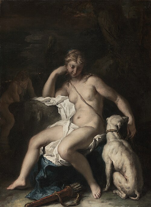Diana and Her Dog, 1700, Sebastiano Ricci
