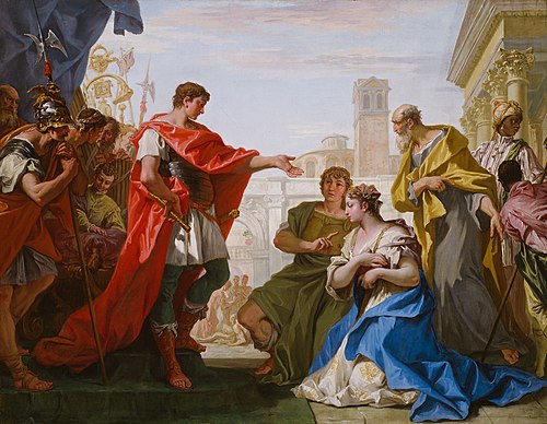 The Continence of Scipio, 1706, Sebastiano Ricci