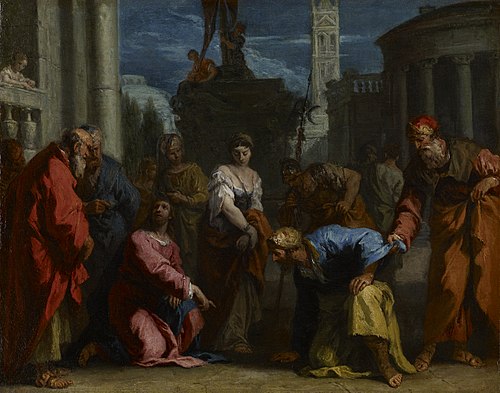 Christ and the Woman Taken in Adultery, 1720, Sebastiano Ricci