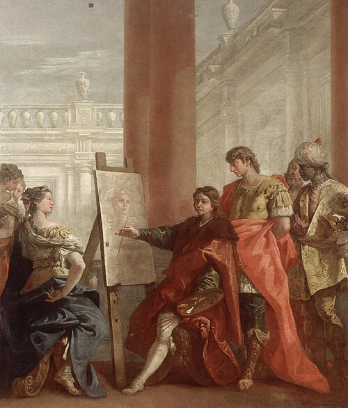 Apelles Paints Campaspa, 1713, Sebastiano Ricci