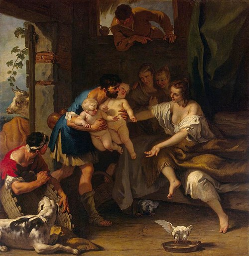 Childhood of Romulus and Remus, 1708, Sebastiano Ricci