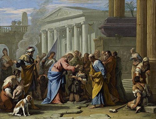 Christ Healing the Blind Man, 1714, Sebastiano Ricci