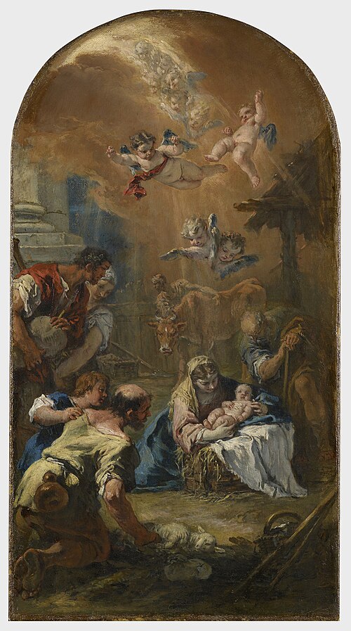 The Adoration of the Shepherds, 1723, Sebastiano Ricci