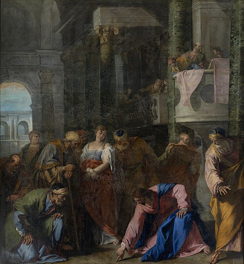 The Woman Taken in Adultery, 1724, Sebastiano Ricci