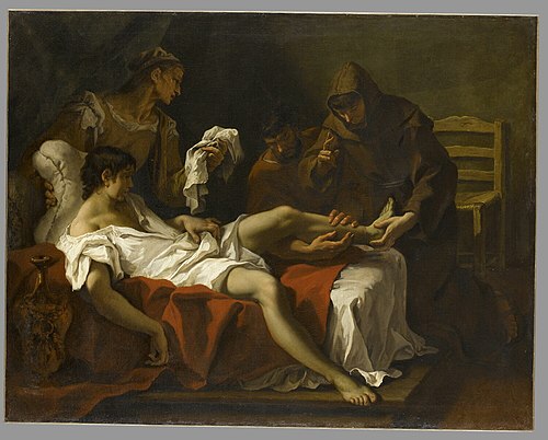 St Anthony of Padua Healing a Youth, 1695, Sebastiano Ricci