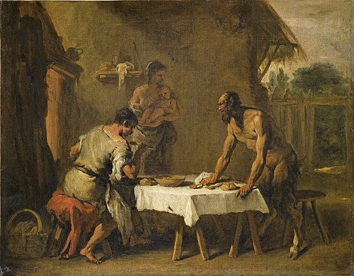 The Satyr and the Peasant, 1725, Sebastiano Ricci